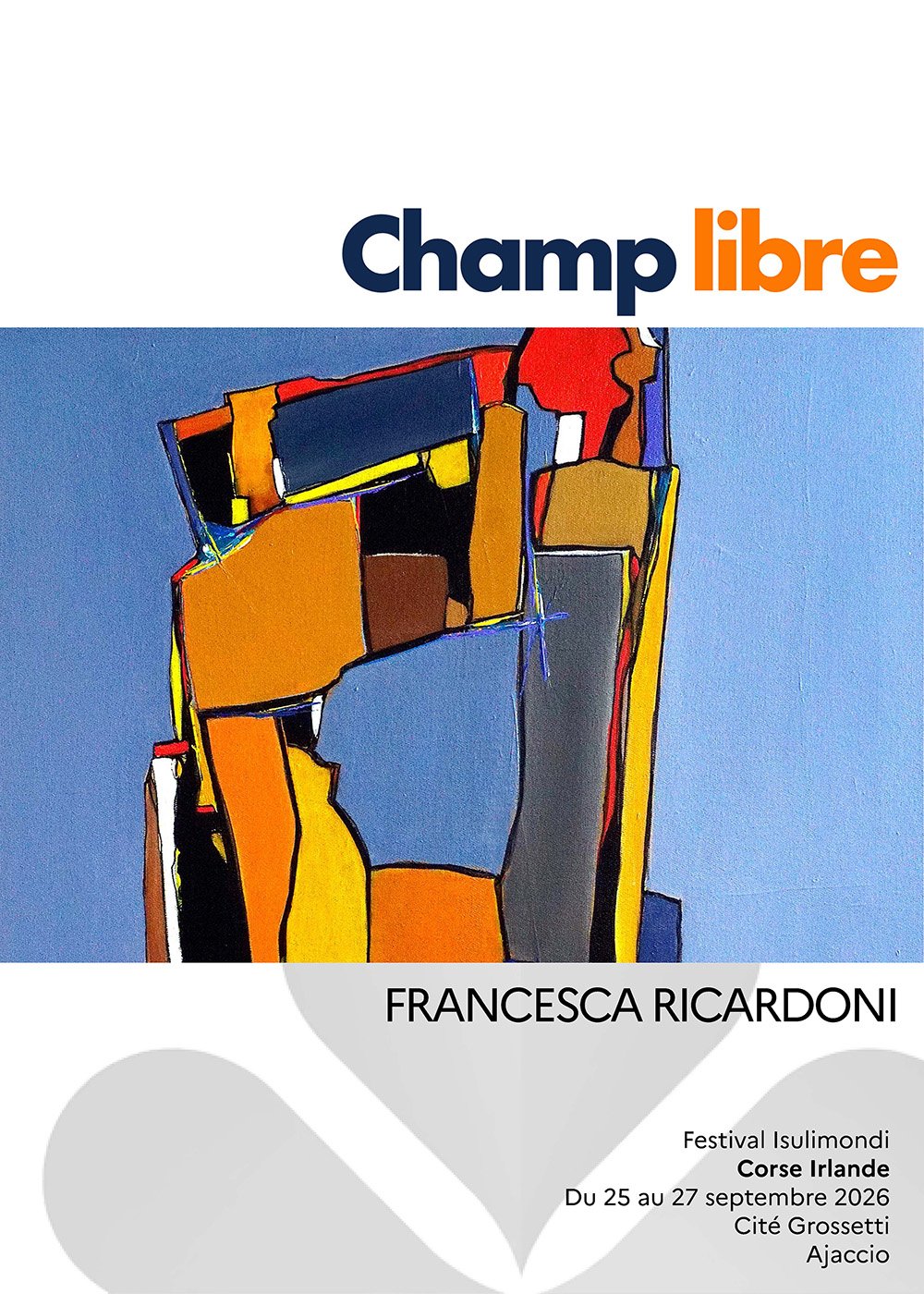 Affiche de l'exposition Champ libre, Francesca Ricardoni
